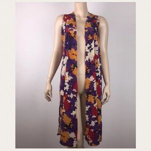 LuLaRoe XS Open Front Long Cardigan Sleeveless